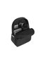 Leather-Textured Randonne Smart Backpack with Fingerprint Lock - Black - 2