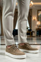 Men's Lace-Up Suede Casual Classic Sneakers with Orthopedic Lining, Non-Slip Sole, and Comfortable Fit - 4