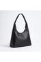 Black Soft Matte Leather-Look Single-Layer Shoulder Bag, 33x22 cm, Women's Everyday Bag GEN01 - 2