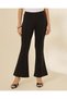 Women Black Flared Leggings