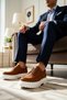 Men's Lace-Up Casual Athletic Classic Shoes with Thick Soles, Orthopedic Lining, Non-Slip, Comfortable, Modern - 2