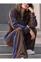 Silk Velvet Jumpsuit with Waist Corset - 3