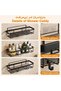 Shower Caddy 3 Pack, Bathroom Shelf Organizer with Hooks, Adhesive No Drill - 3