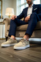 Men's Lace-Up Suede-Look Casual Classic Sneakers with Orthopedic Soles, Non-Slip Sole, and Comfortable Fit - 3
