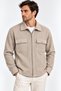 MEN'S FLANNEL SHIRT JACKET WITH A ZIPPER