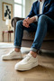 Men's Lace-Up Leather Casual Classic Sneakers with Orthopedic Support and Non-Slip Outsole—Comfortable - 3