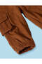 Infant Boys Tan Plain Cargo Trousers - 3