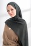 LIORA PATTERNED FLOŞ Cotton Scarf - OIL BLUE - 3