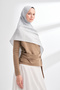 LIORA PATTERNED FLOOR-LENGTH COTTON SCARF - SILVER - 2