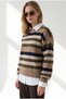 Women's Camel Khaki Pastel-Colored Knit Sweater KZK-19001203 - 5