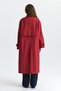 Buckle Detailed Long Trench Coat - 6