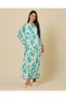 Women Blue Floral Print Nightgown - 4