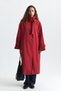 Buckle Detailed Long Trench Coat