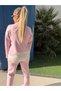 Women's fleece-lined winter tracksuit set, comfortable fit, crew neck sweatshirt and pants, two-piece set. - 6