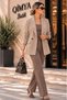 4S WOMEN Women's Double-Breasted Oversized Suede Jacket - 2