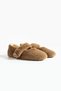 Mink Plush Winter Flat Sole Women's Ballerinas Ft3939 - 2