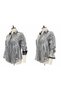 Lycra Jacquard Satin Plus Size Women's Shirt – Stylish and Comfortable Long Sleeve Patterned Shirt - 4
