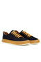 Genuine Nubuck Leather Navy Blue EVA Sole Men's Sneakers - 1185 - 2