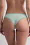 Modal & Cotton Lace Cheeky Panties, Light Green - 3