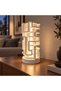 Modern Modal Decorative Table Lamp, White Geometric Design, E14 Socket - 3
