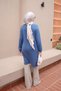 Blue Crew Neck Modal Tunic - 5