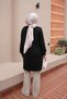 Black Crew Neck Modal Tunic - 5