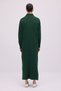 FISHERMAN'S COLLAR ZIPPERED MAXI KNIT DRESS - 5