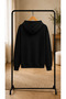 Women's Oversized Hooded Sweatshirt with Floral Bicycle Print - Drapey, Flowy Fit - 2