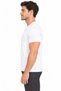 Men's White Modal Crew-Neck Short-Sleeve Plain Basic T-Shirt - 2