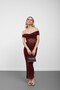 Lined lace dress with burgundy knot detail - 3