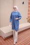 Blue Crew Neck Modal Tunic - 2