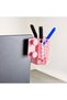 3D-Printed Monitor Pencil Holder - Hexagonal Laptop Edge Pencil Holder with Honeycomb Pattern - Pink BZELDR05 - 2