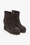 Sedna Anthracite Suede Leather Wedge Heel Boots - 3