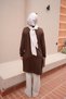 Brown Crew Neck Modal Tunic - 5
