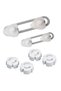 6 Piece Child Safety 3 &amp; Set of 2 Drawers, Cabinet Lock and 4 Safety Buttons for Socket Outlets - 2