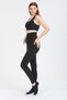 Slimming Sauna Thermal Corset Leggings with Hooks 4409 Black - 4