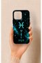 iPhone 16 Pro Max Compatible Silicone Case with Pisces-Themed Pattern
