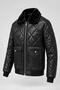 Winter Faux Leather Jacket with Fur-Trimmed Collar and Quilted Padding KMD 862_50543 - 3