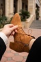 Eliz Taba Suede (7 cm Heel) Pointed Toe Lace-Up Casual Women's Boot - 3