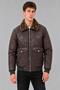 Winter Faux Leather Jacket with Fur-Trimmed Collar and Quilted Padding KMD 862_50543 - 6