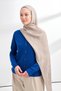 MAREN PATTERNED FLOSS VISCOSE SCARF - NUDE - 2