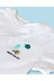 Infant Boys White Printed Crew Neck T-Shirt - 2