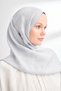 MAREN PATTERNED FLOSS VISCOSE SCARF - GRAY - 3