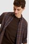 Men's Burgundy Regular-Fit Plaid Long-Sleeve Shirt 50329586-VR074 - 2