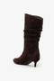 Boran Brown Suede Kitten-Heel Boots - 2