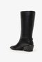 Orka Black Leather Women's Heeled Boots - 2