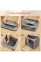 4 Pack Clothes Storage Bins with Metal Frame, Stackable Storage Box - 7