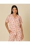 Women Pink Floral Pyjama Set - 2