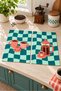 Teal Coffee French Press Turquoise-Patterned Digitally Printed 2-Piece Kitchen Towel Set, 35x55 cm - 6