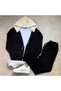 Men's 3-Ply Brushed Inside Hooded Sweatshirt and Straight Leg Sweatpants Set – Two-Tone Hood Detail with Zip Detail - 2